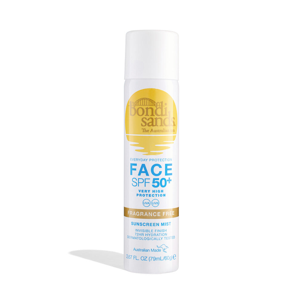 Bondi Sands Sunscreen Face Mist SPF50+ Fragrance Free - Tanboutique