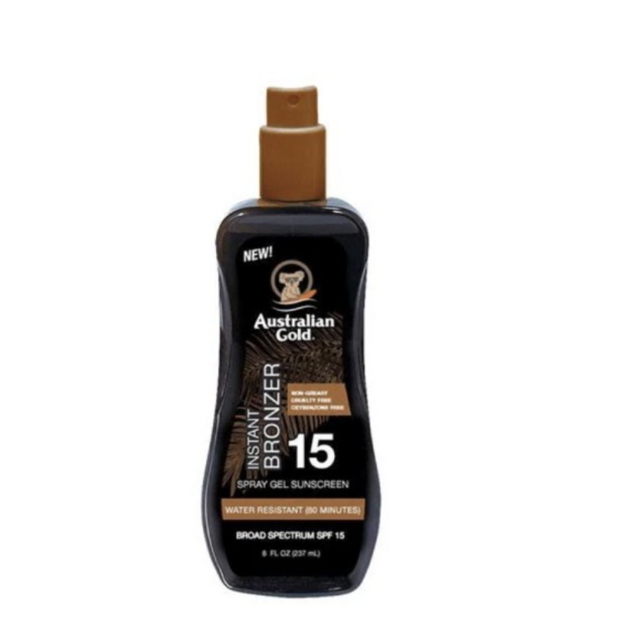 Australian Gold SPF 15 Spray Gel met Bronzer