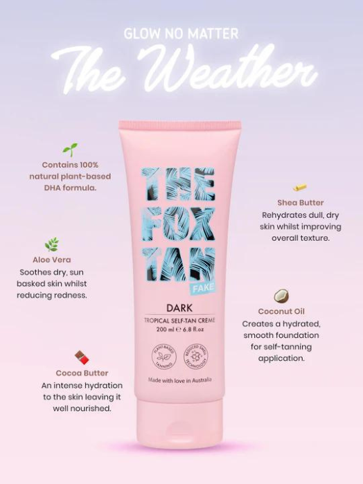 The Fox Tan Dark Tropical Self-Tan Creme - afbeelding 4