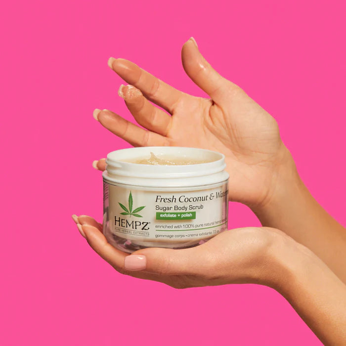 Hempz Fresh Coconut & Watermelon Herbal Sugar Body Scrub - afbeelding 3