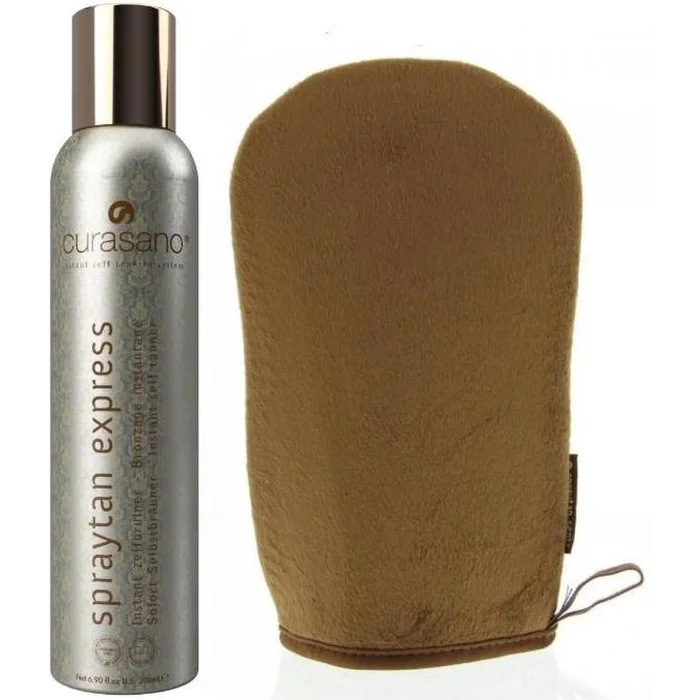 Curasano Spraytan Set Express Tanning Spray 200 ml+ Handschoen - Tanboutique