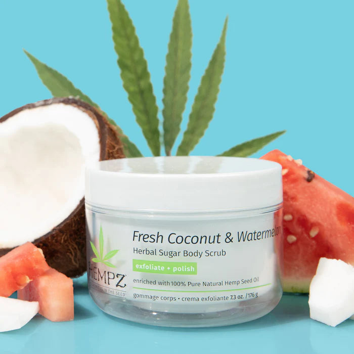 Hempz Fresh Coconut & Watermelon Herbal Sugar Body Scrub - afbeelding 4