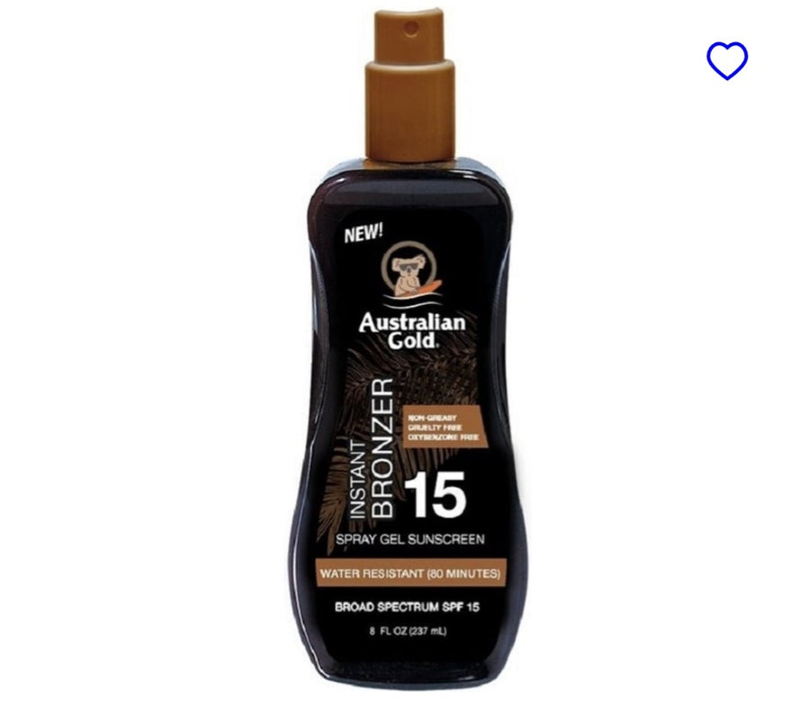 Australian Gold SPF 15 Spray Gel met Bronzer